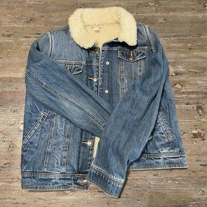 Girls Sherpa Jean Jacket